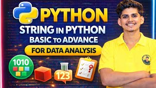 Python String in Data Analysis | Complete Tutorial for Beginners 🔥 |