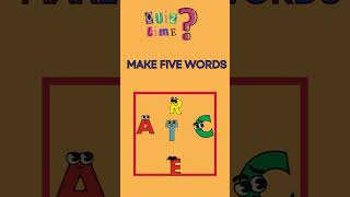 🧠 Only 1% Can Solve This! Make 5 Words from 5 Letters! #versatileriddles #brainteasers