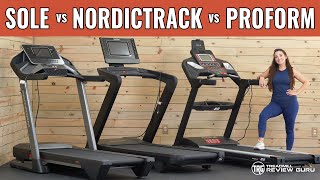 Sole F80 vs NordicTrack 1750 vs ProForm Pro 2000 Treadmill Comparison