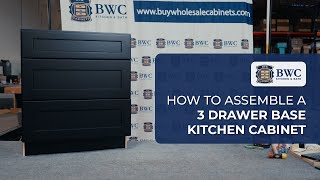 How to Assemble a 3 Drawer Cabinet - RTA Cabinet Assembly