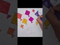 happy makarsankranti drawing kite drawing makarsankrantidrawing shortsfeed viralshorts ytshort art