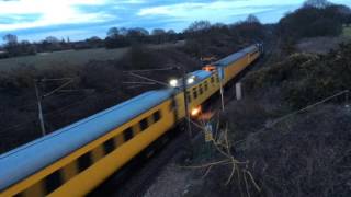 DRS 68004 and 68002 pass Shaws Farm on 1Q18