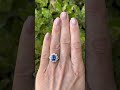 circa 1920s vintage oval cut sapphire engagement ring halo ring diamondring sapphire vintage