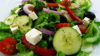 Easy Greek Salad recipe, super healthy and delicious, how to cook.