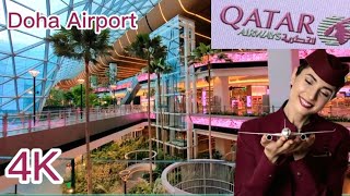 Walking Tour Hamad International Airport Doha, Qatar 🇶🇦 (4K)