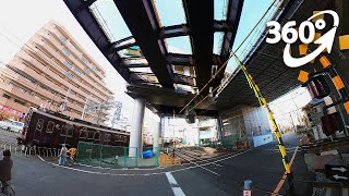 360°🆅🆁 阪急淡路駅周辺 高架化工事の様子［2021年2月］