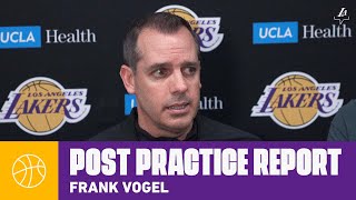 Coach Vogel gives an update on AD and LeBron | Lakers Practice Report