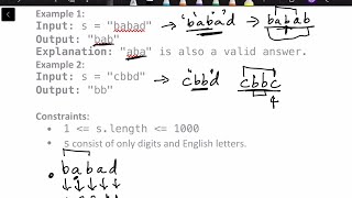 Leetcode 5 | Longest Palindromic String | Dynamic Programming | Leetcode Medium