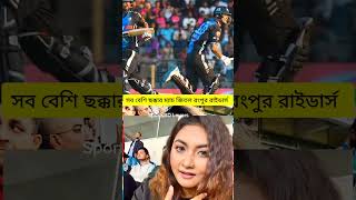 বিপিএলের ইতিহাসে সবচেয়ে বেশি ‌ ছক্কার ম্যাচ জিতল রংপুর রাইডার্স #bpl2025 #cricket #shorts