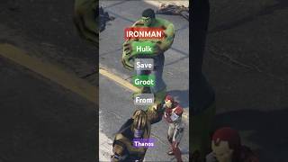 Ironman And Hulk Save Baby Groot from Thanos #gta #funnyvideo #ironman