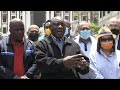 South Africa's President Ramaphosa visits site of parliament fire | AFP