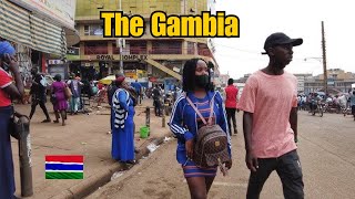 One of The Busiest Streets of The Gambia on Sunday  Westfield