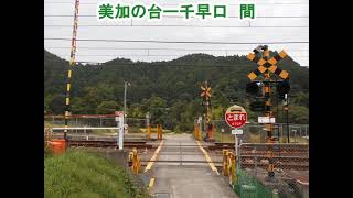 南海高野線の色々な遮断桿２つの踏切