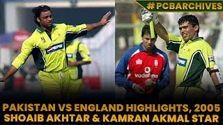 Shoaib Akhtar Takes Five, Kamran Akmal Scores Glorious 💯 | Pakistan vs England Highlights, 2005