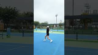 元豐東網球練球團～反手拍有順一點了 #網球 #tennis