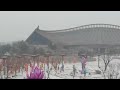 Beijing embraces first snow of the season