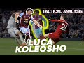 Luca Koleosho - a talent of ELITE LEVEL! Goals, assists, highlights, dribbling. Tactical analysis