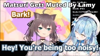 Matsuri Gets Muted By Lamy Because Being Too Noisy【Hololive English Sub】