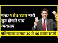 Business Idea Marathi | मराठी बिझनेस आयडिया | कमी खर्चात सुरु होणारे व्यवसाय Businesswala