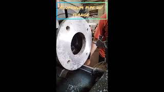 Aluminum pipe w/ Flange #fabrication