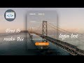 login page html css | transparent login form html
