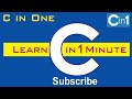 Dangling Pointer || Learn C in 1 Minute || Subscribe||C in One|| C in 1