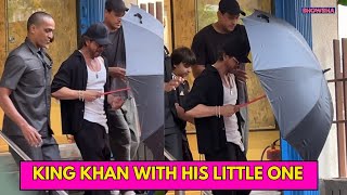 Shah Rukh Khan Hit The Street In Style With His Younger Son Abram | WATCH