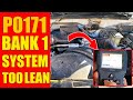 P0171 code, Bank 1 system too lean