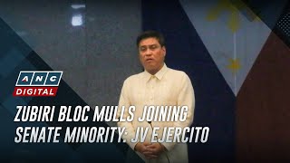 Zubiri bloc mulls joining Senate minority: JV Ejercito | ANC