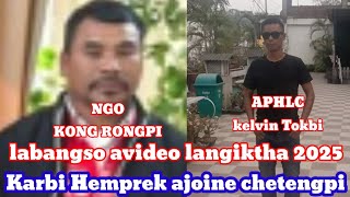 APHLC Kelvin Tokbi lapen NGO kong Rongpi Hemprek ajoine chetengdut. langiktha.