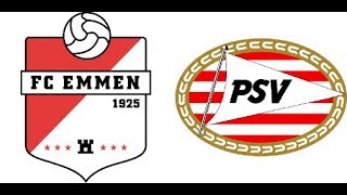 SAMENVATTING FC EMMEN VS PSV ALLE GOALS