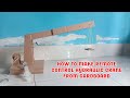 How to make remote control Hydraulic Crane from Cardboard