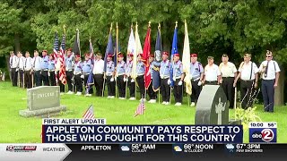 Appleton community honors fallen veterans at two cemeteries