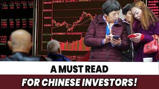 A Must Read For Chinese Investors; False Prosperity Exposed: China Plunges into Great Depression!