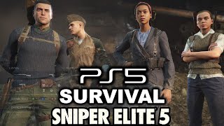 Sniper Elite 5 Survival Mode ALL MAPS (Long Play)