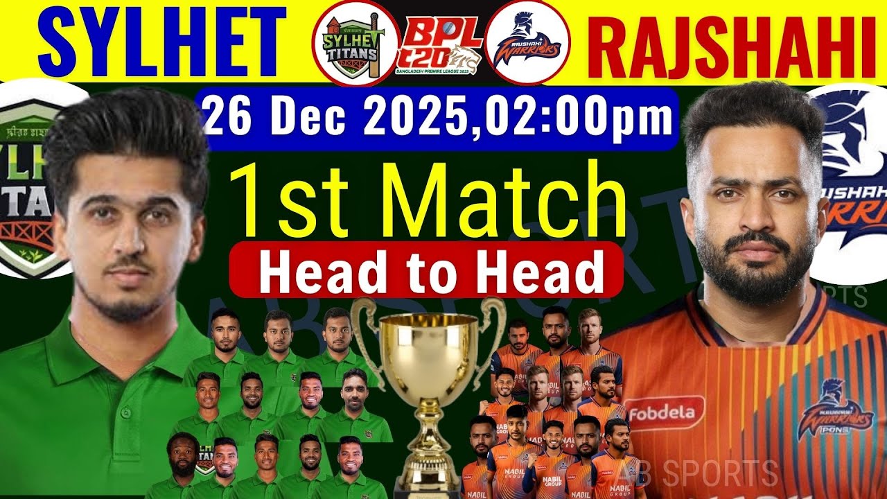 Bpl 2026 1st Match Sylhet Titans Vs Rajshahi Warriors Bpl 1st Match