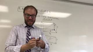 Pythagorean Theorem Application: Diagonal of a Prism