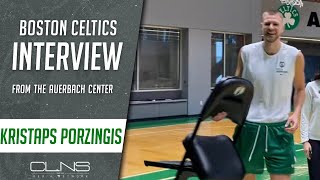 Kristaps Porzingis: Celtics Can be "MUCH MUCH better" | Practice Interview