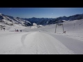 black 21 stubai glacier piste view