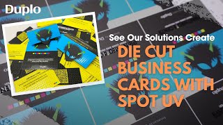 Die Cut Business Cards with Duplo Spot UV