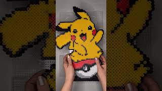 3D Pikachu Perler Bead Led #shorts