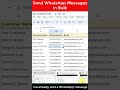 Send WhatsApp Messages From Google Sheets #shorts #whatsappautomation  | Google Sheets WhatsApp