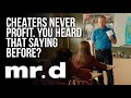Mr. D catches a student using a cheat sheet