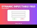 How to Add and Remove Input Field | JavaScript Simplest Method | frontendDUDE