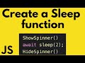 How to make a sleep function in JavaScript with async await