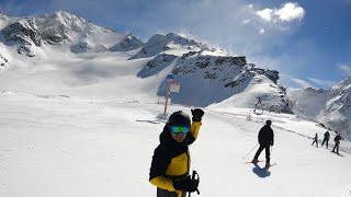 4K Verbier: Skiing down to Cabane Mont Fort -the most beautiful cafe in the Alps