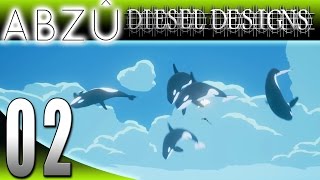 ABZU (ABZÛ) Gameplay :E2: Swimming with Orcas, Dolphins, and Giant Turtles! (1080p/HD Preview)