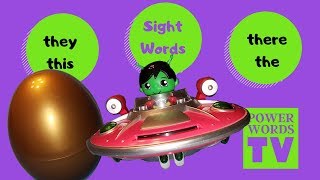 Mystery Egg Sight Word Challenge |1G Power Words| Reading Lessons|