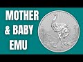 Australian Emu 2024 2oz Silver Piedfort Next Generation (Mother & Baby Series) from the Perth Mint