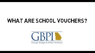 What are school vouchers?